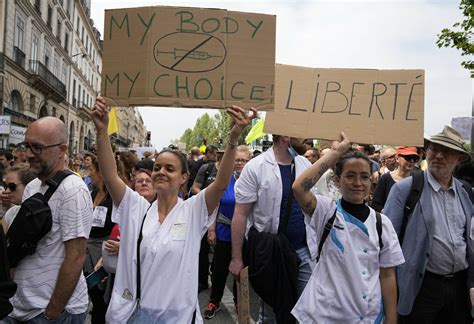 France Thousands Protest Against Vaccination Covid Passes Wtop News
