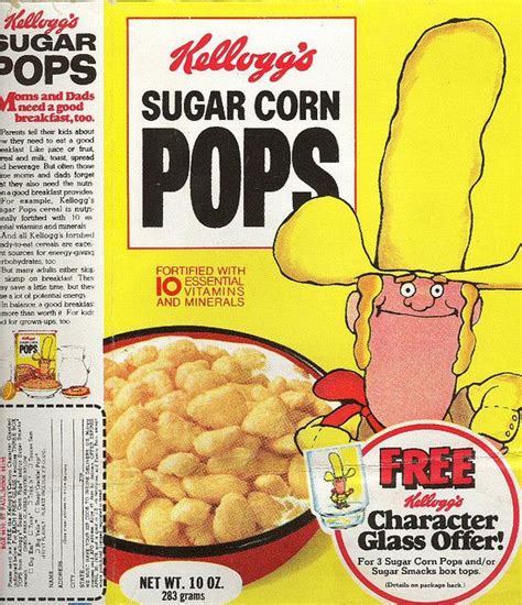 Big Yella On Sugar Corn Pops Cereal Box Corn Pops Cereal Cereal Pops