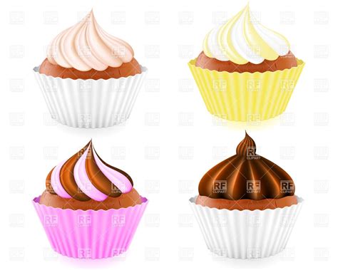 Cupcakes With Cream And Chocolate Free Images At Clker