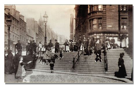 Wellgate Steps At The Bottom Of The Hilltown 1890s 1900s Dundee