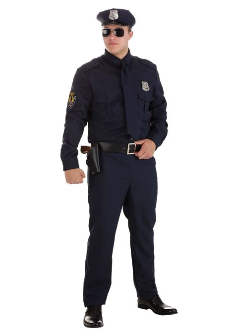 Mens Cop Costume Adult Halloween Police Costume