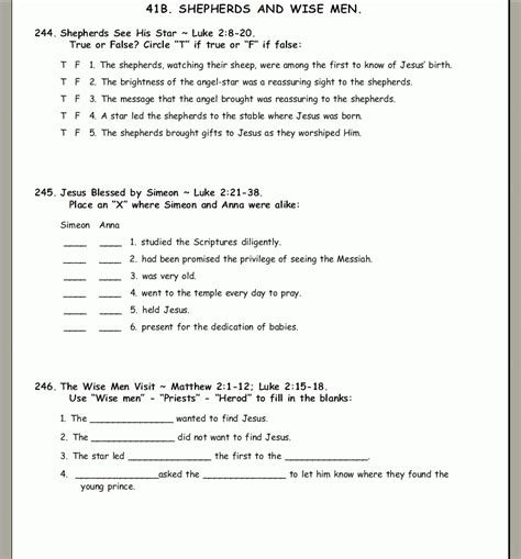 Free Printable Bible Study Lessons With Questions And Answers Free