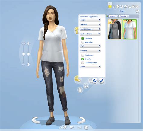 Needs Input Incorrect Outfit Versions For Differently Framed Sims
