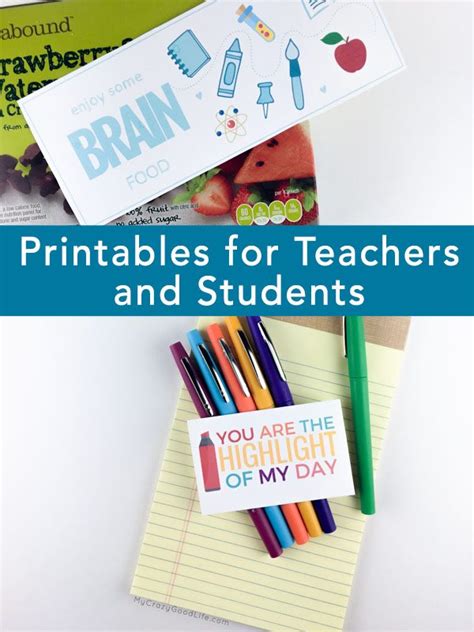 Free School Printables For Teachers And Students My Crazy Good Life