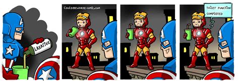 Iron Man Captain America Marvel Couldbeworse Comic Shit