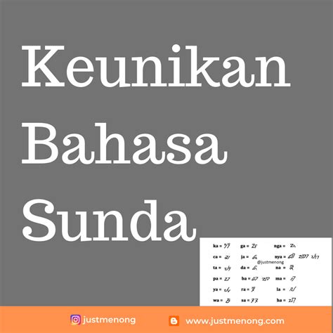 Keunikan Bahasa Sunda