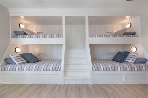 Contemporary Waterfront Sherwood Custom Homes Bunk Beds Built In