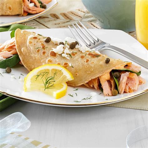 Salmon And Goat Cheese Crepes Recipe How To Make It