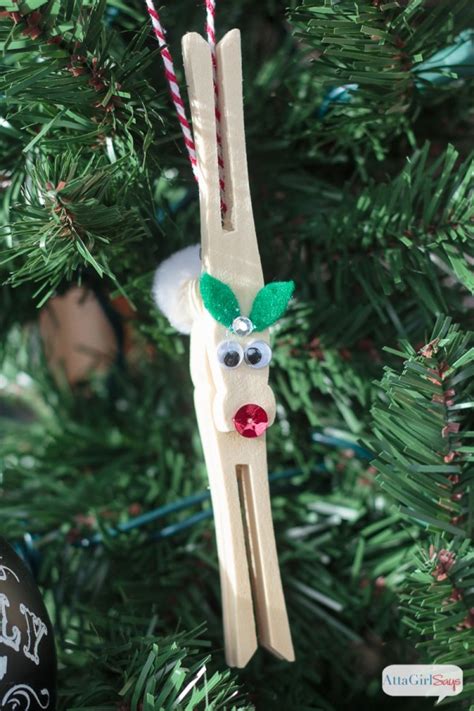 Diy Reindeer Clothespin Ornaments T This Grandma Is Fun