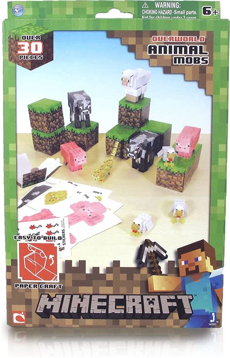 Arts And Crafts Toys And Games Minecraft Papercraft Hostile Mobs Set Over