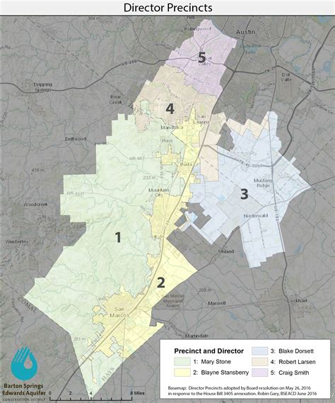 Boundaries Travis County Precinct Map
