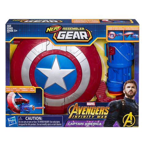 Marvel Avengers Infinity War Nerf Assembler Gear Captain America Playe