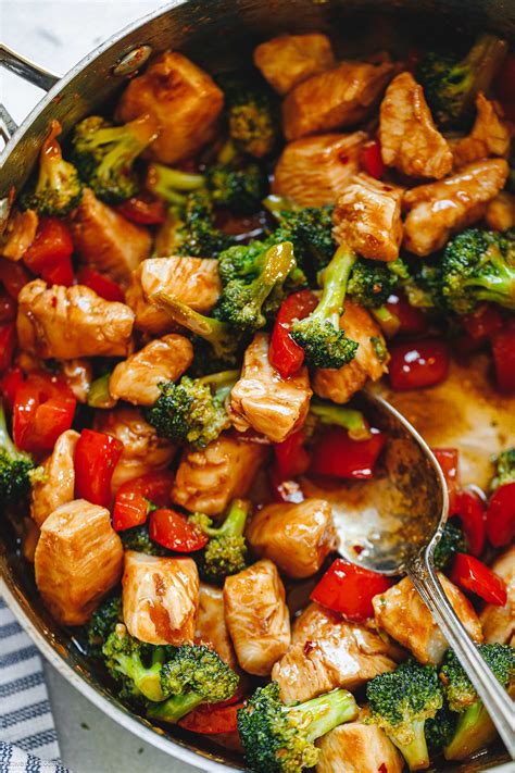 Chicken Stir Fry Recipe With Broccoli And Bell Pepper Easy Chicken