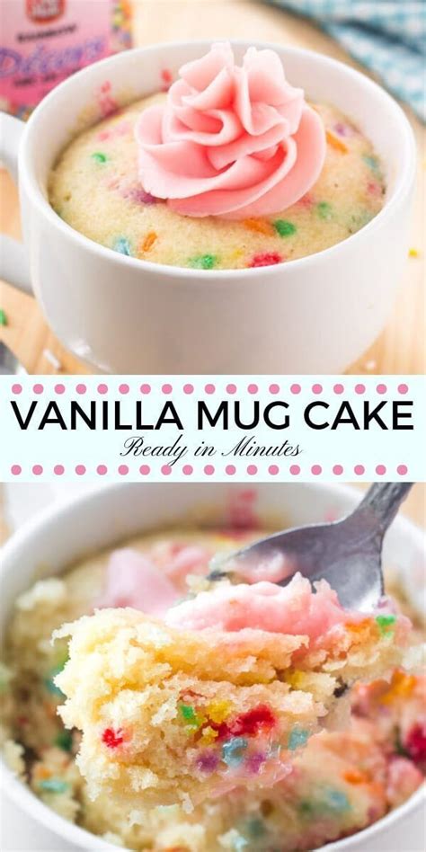 Perfect topped with vanilla bean ice cream and. Vanilla Mug Cake | Recipe | Mug recipes, Microwave mug ...