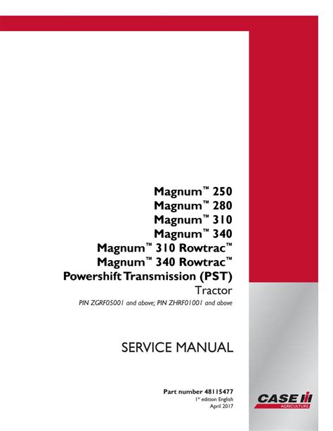 Case Ih Magnum 2654 Pst Tier 3 Tractor Service Repair Manual