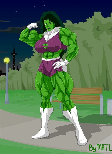 She Hulk In The Park By Too22202 On Deviantart