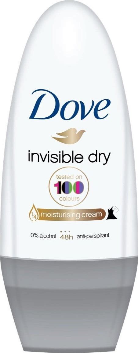 Dove Invisible Dry Tested On 100 Colours 48h Deodorant Roll On 50ml