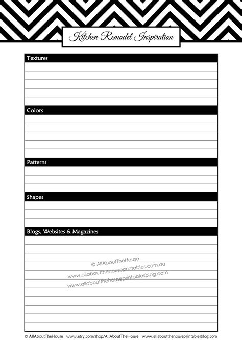 Printable Kitchen Remodel Checklist Pdf This Checklist Includes The
