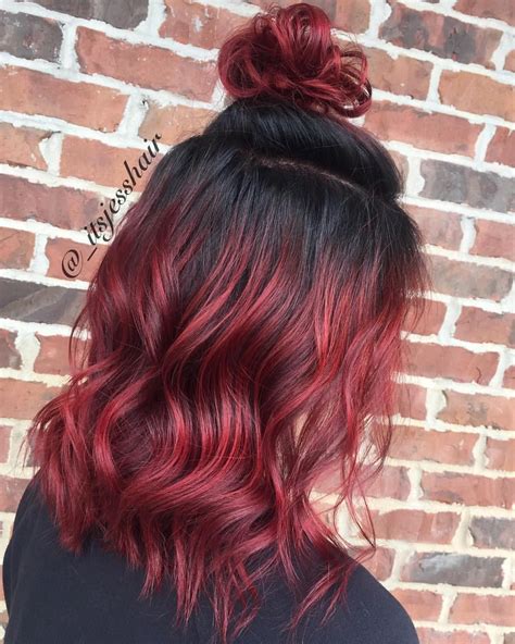Pin By Jessica Knott On ️beautician ️ Red Ombre Hair