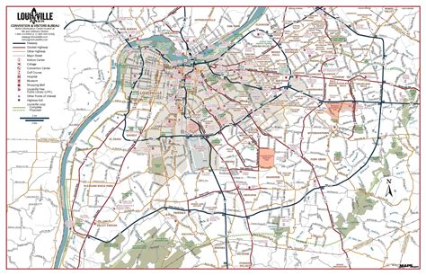 Map Of Louisville Ky Official Travel Source