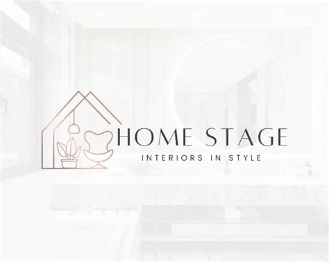Home Staging Logo Interior Design Logo Home Furniture Logo Etsy