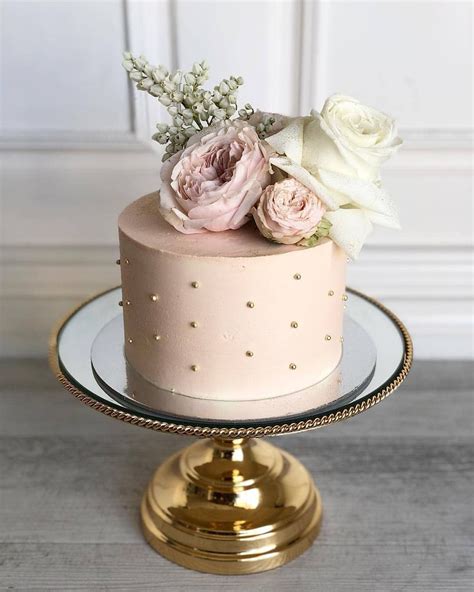 Daily Baking Ideas 🍰 On Instagram Blush Gold Studded Cake With Blush