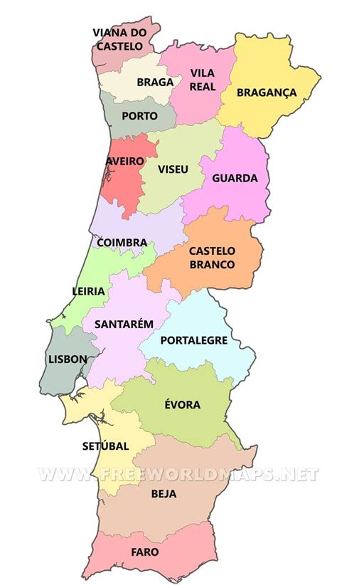 Portugal Political Map
