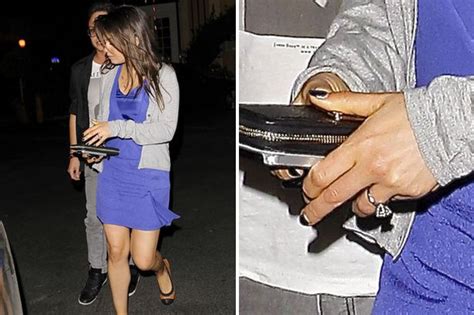 Mila Kunis Sexy Dress Engagement Ring Star Shows Off Stunning Figure Irish Mirror Online