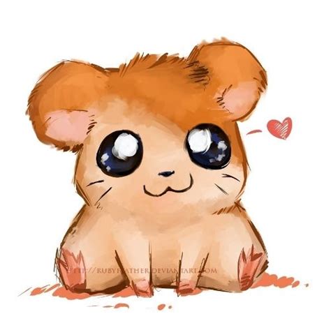 Hamtaro By Rubyfeather Cute Hamsters Hamtaro Kawaii Chibi