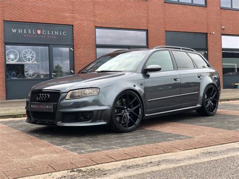 Audi Rs4 B7 Avant Grey With Z Performance Zp09 Aftermarket Wheels