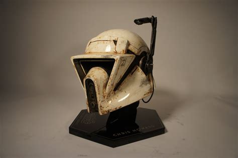 Making My Redesign Scout Trooper Helmet Into A Costume Starwars