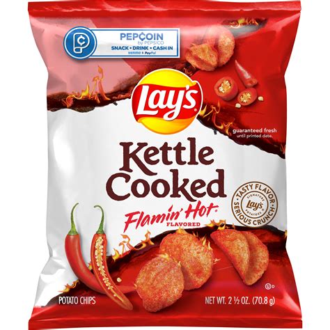 Lays Kettle Cooked Flamin Hot Flavored Potato Chips Smartlabel