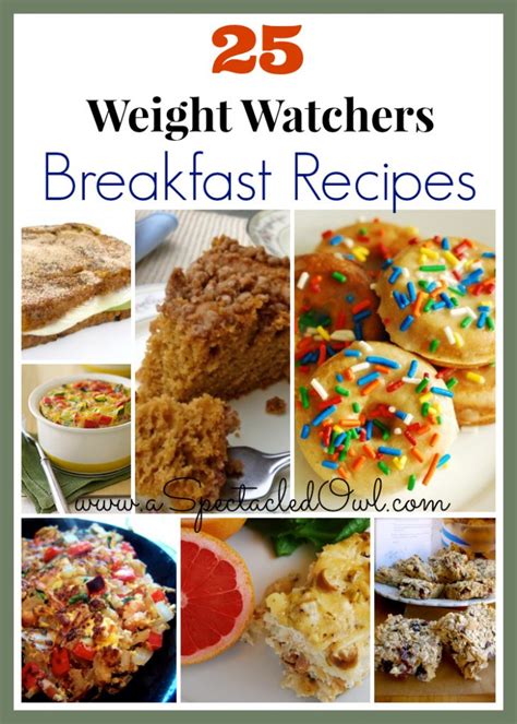 25 Weight Watchers BREAKFAST Recipes A Spectacled Owl