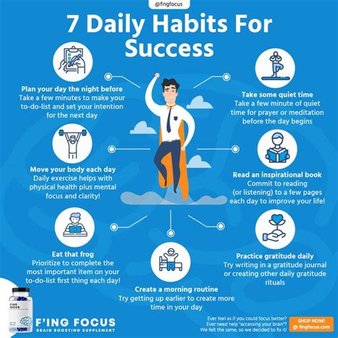 Daily Habits For Success In Daily Habits How To Focus Better