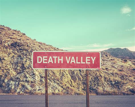 Death Valley Sign Photograph By Mr Doomits