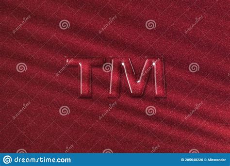 Trade Mark Sign Legal Identity Tm Symbol Stock Photo Image Of