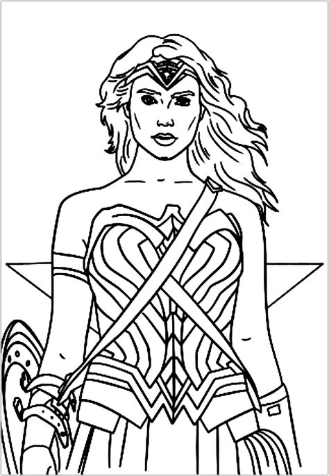 Wonder Woman Printable Coloring Pages Printable World Holiday