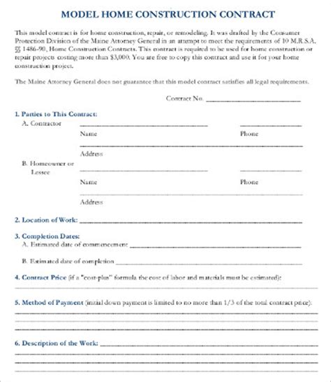 Get our free construction contract. 17+ Sample Construction Contract Templates - Word, Apple ...