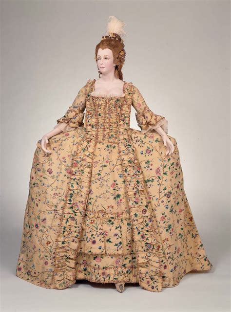 1770s Court Dress Robe à La Française And Petticoat Museum Of Fine