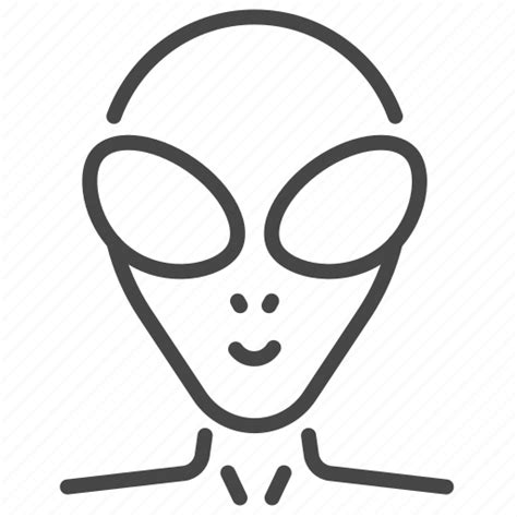 Alien Extraterrestrial Life Face Humanoid Icon Download On Iconfinder