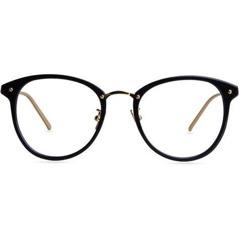 Unisex Full Frame Mixed Material Eyeglasses 30 Liked On Polyvore Featuring Accessories