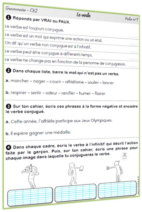 Savesave adjectif qualificatif cm2 exercices à imprimer for later. Exercices de grammaire CE2 - Lutin Bazar