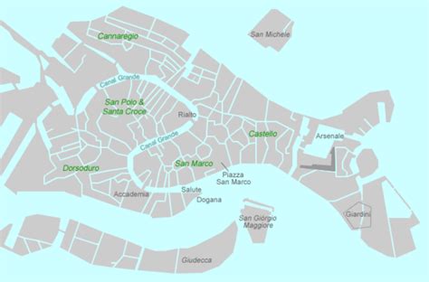 Map Of Venice Overview Art Destination Venice