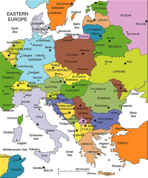 Eastern Europe Map Imagexxl