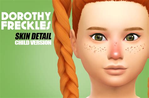 Sims 4 Ccs The Best Freckles For Child By Fairysimss