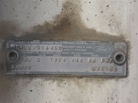 I am trying to locate a stamped vin # on a totally burned up gmc denali. VIN Decode on LT900 - Ford Truck Enthusiasts Forums