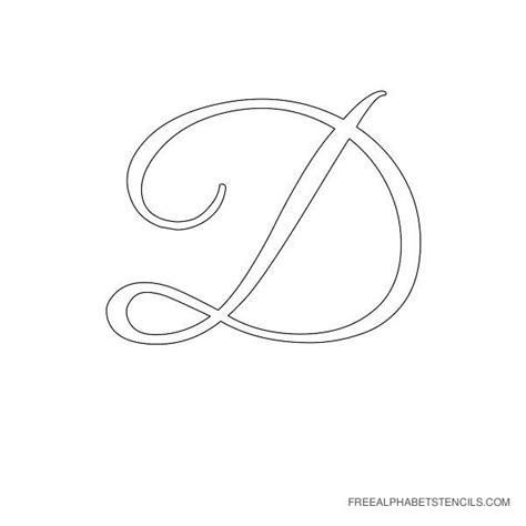 Stencils for painting ~ letter templates to download ~ print and cut out free stencil letters online ~ letters for wall painting. Free Printable Cursive Alphabet | Elegant Cursive Alphabet ...