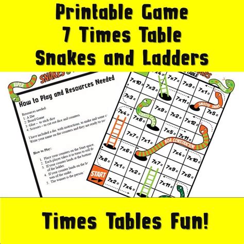 Parents nationwide trust ixl to help their kids reach their academic potential. Maths Worksheet Fun Board Games, Maths Games, Snakes and Ladders ,7 Times Table, Printable, PDF ...