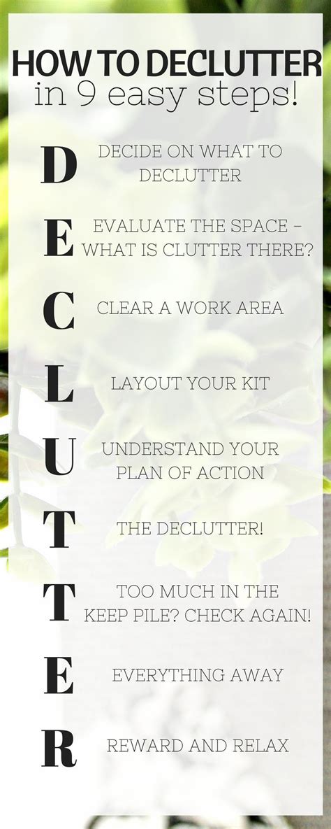 Declutter Step By Step The Easy Way Detailed Advice On How To