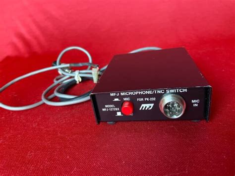 Mfj 1272bx Tnc Microphone Switch For Kenwood Alinco Icom Yaesu 8 Pin